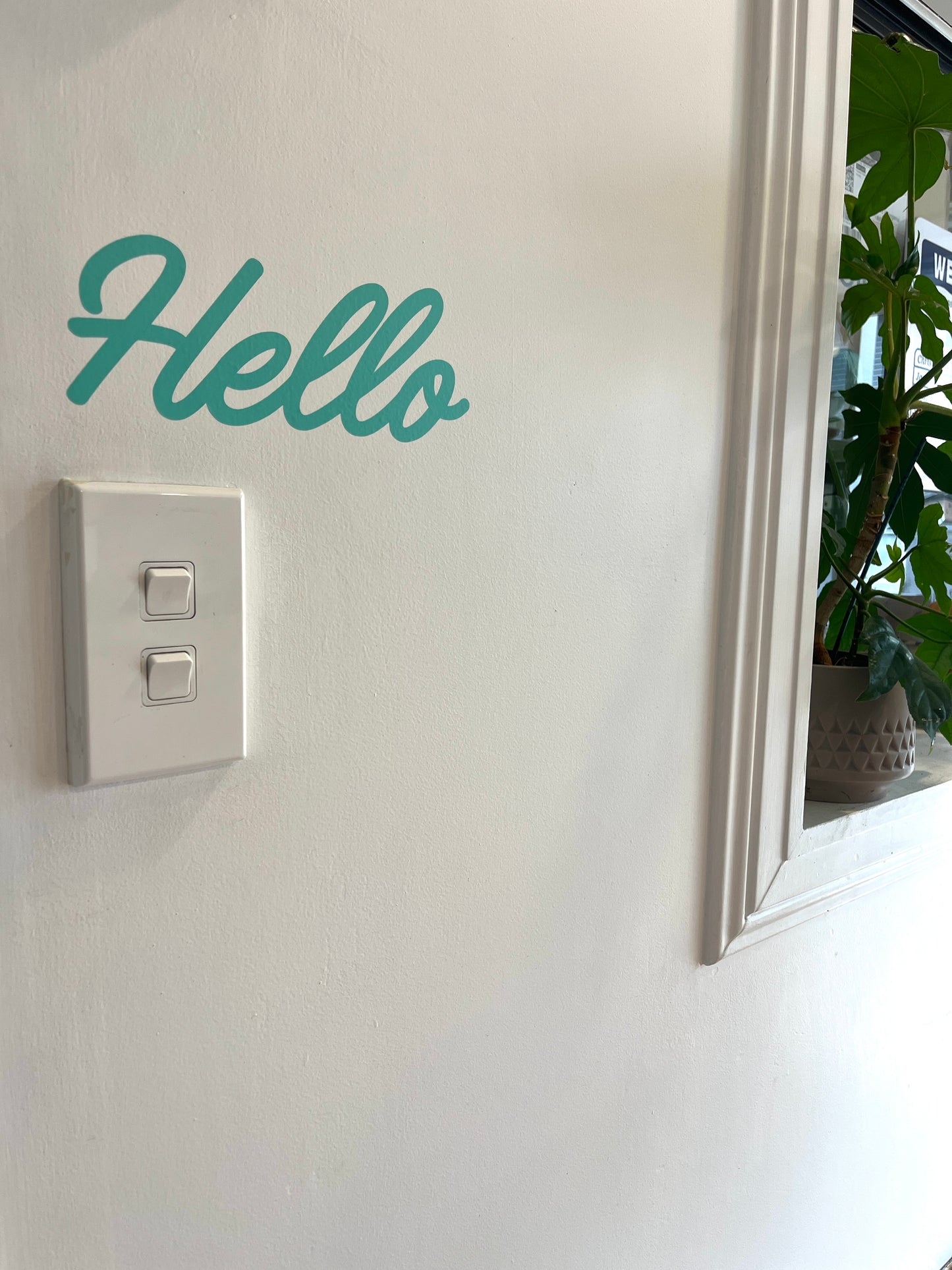 HELLO - Single wall sticker