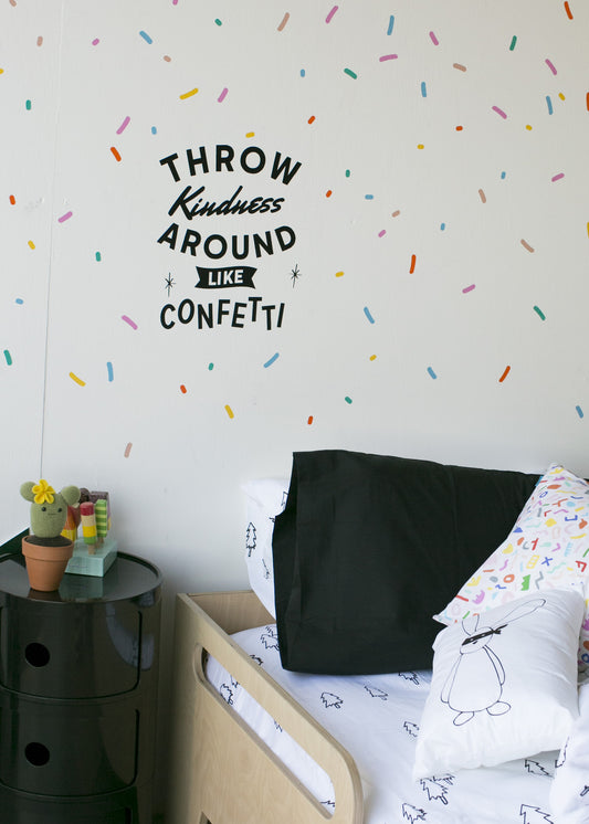Throw Kindness Quote Wall Decal