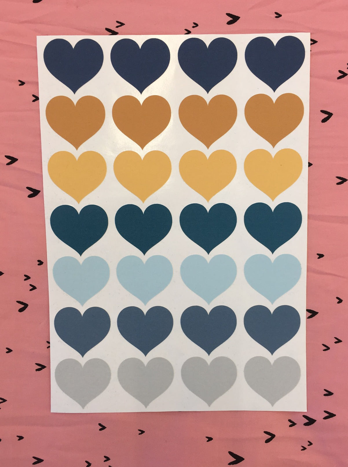Butterscotch Sunrise - Large Hearts