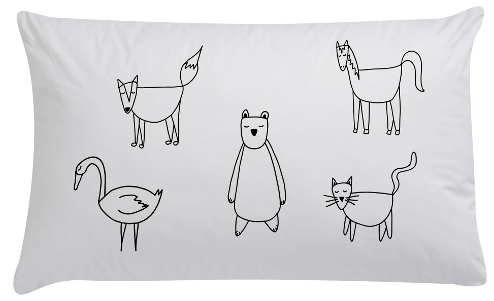 Animals Organic Pillowcase - Wall decals - 100 Percent Heart