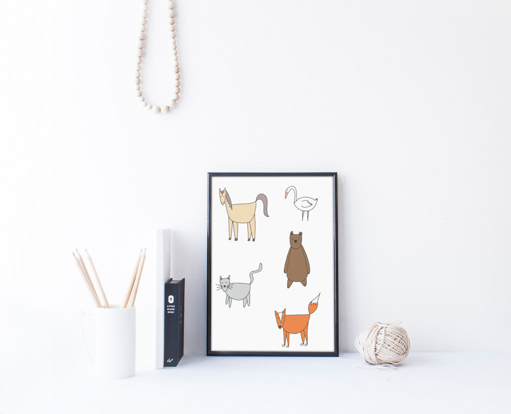 Animals Art Print