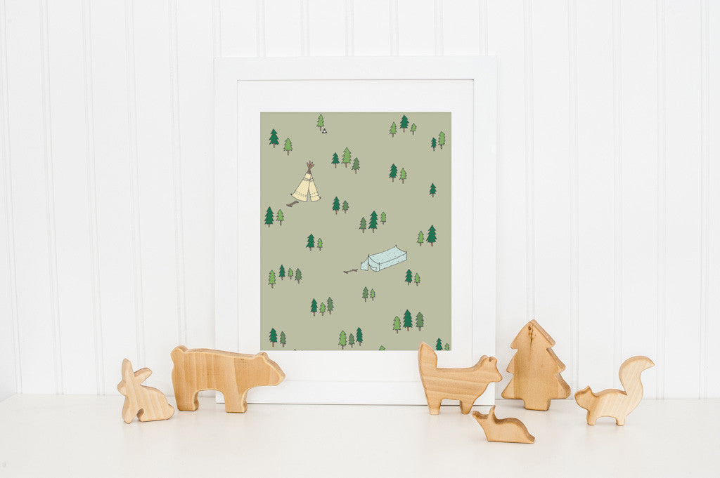 Adventure Art Print - Wall decals - 100 Percent Heart