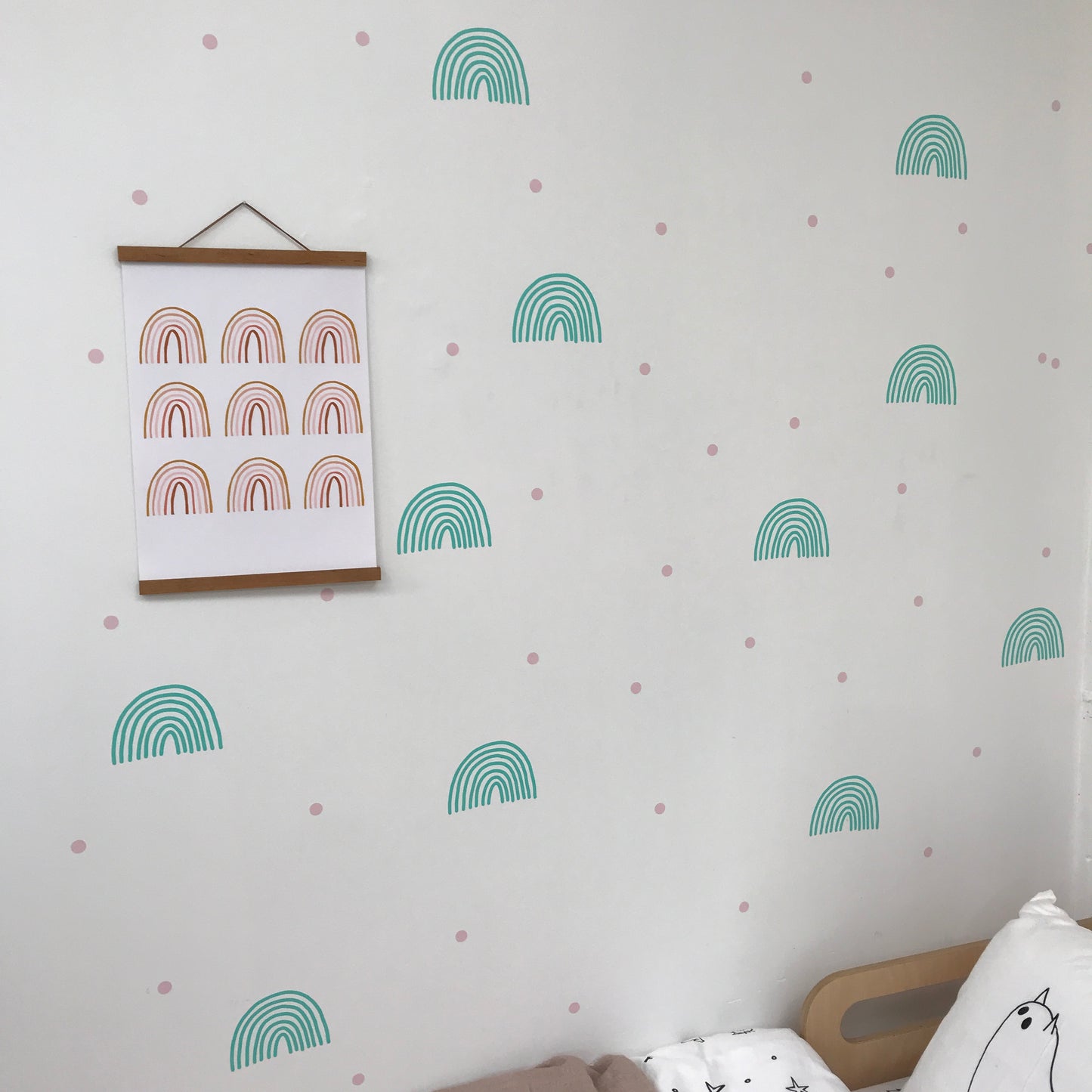 Rainbow Wall Stickers - Single colour