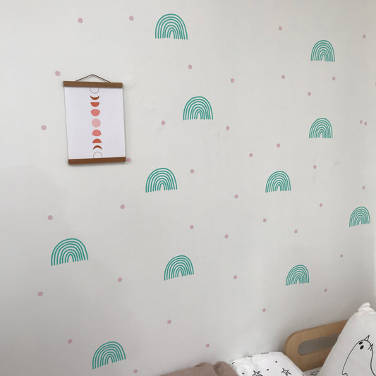 Rainbow Wall Stickers - Single colour