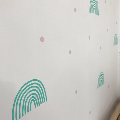 Rainbow Wall Stickers - Single colour