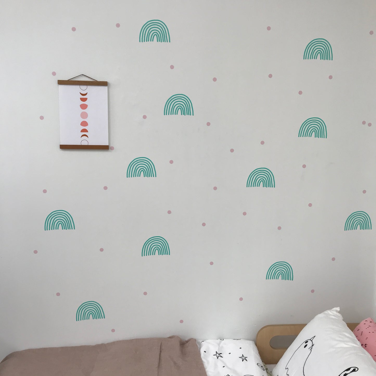 Rainbow Wall Stickers - Single colour