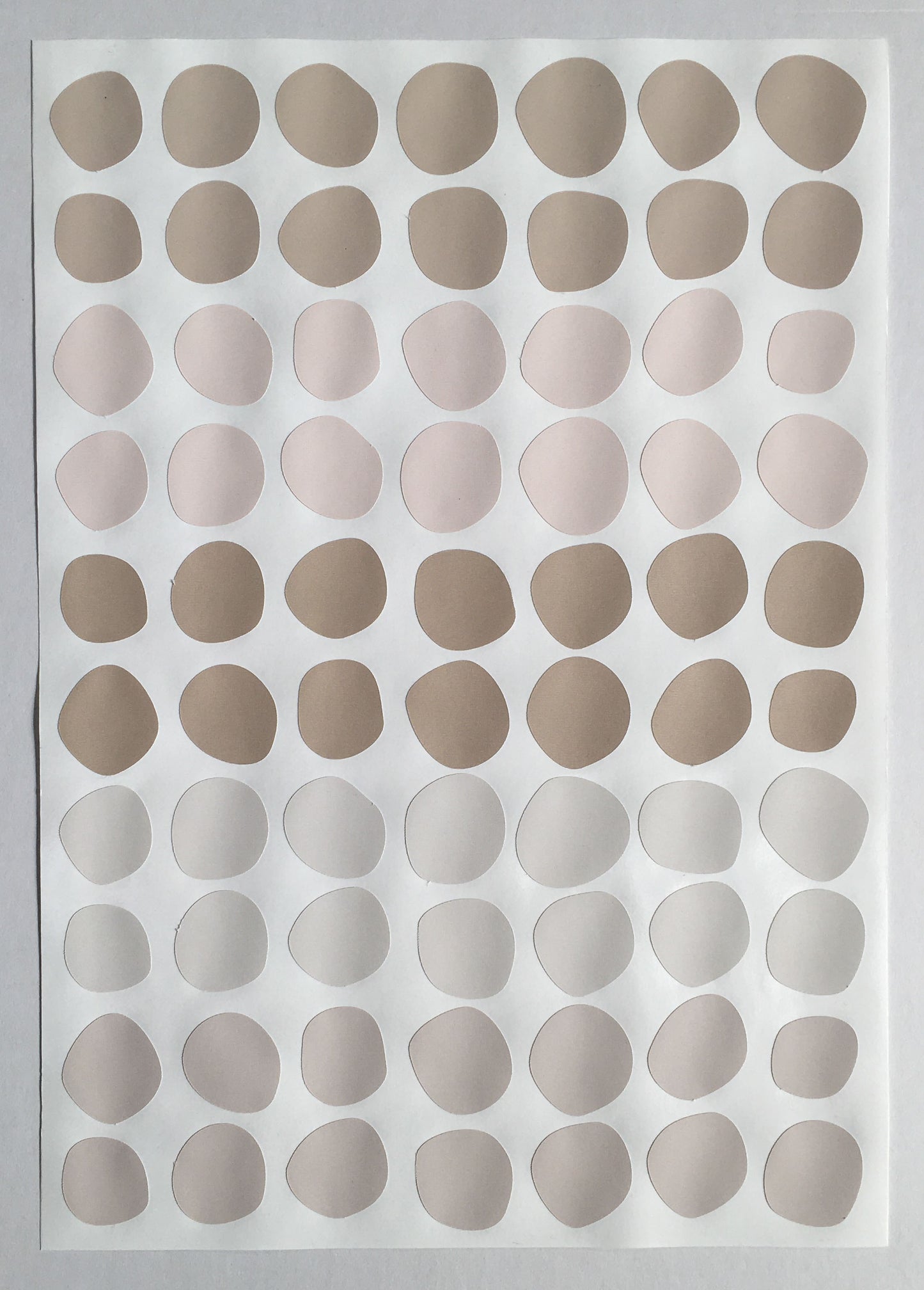 Nearly Neutrals - Hand Painted Polka dots