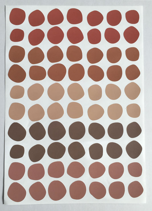Desert Sunset - Hand Painted Polka Dots