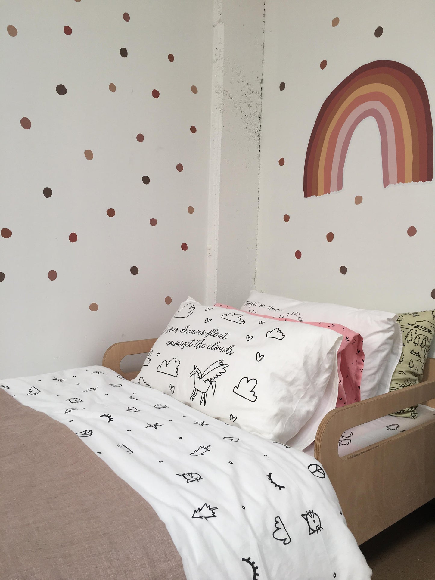 Desert Sunset - Hand Painted Polka Dots