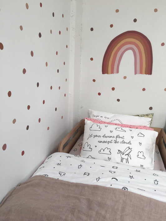 Desert Sunset - Hand Painted Polka Dots