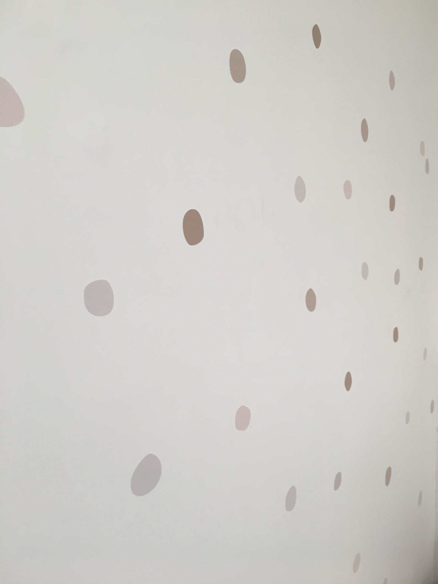 Nearly Neutrals - Hand Painted Polka dots