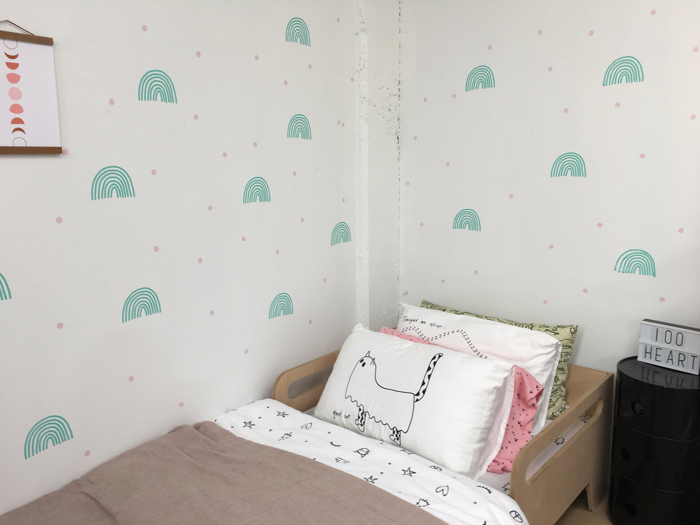 Rainbow Wall Stickers - Single colour