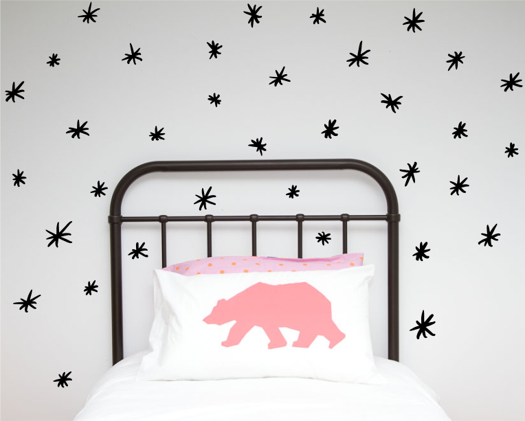 Hand painted asterix Wall decals - Wall decals - 100 Percent Heart