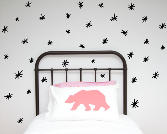 Hand painted asterix Wall decals - Wall decals - 100 Percent Heart
