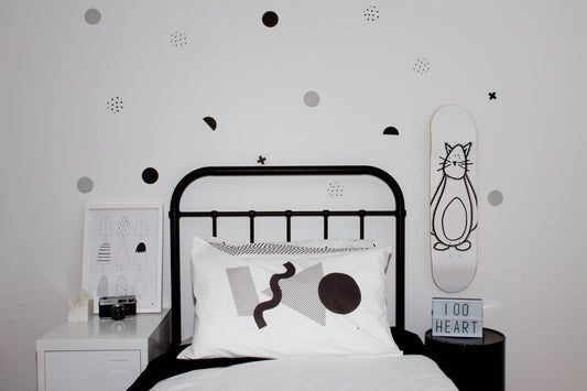 Black & White Polka Dots