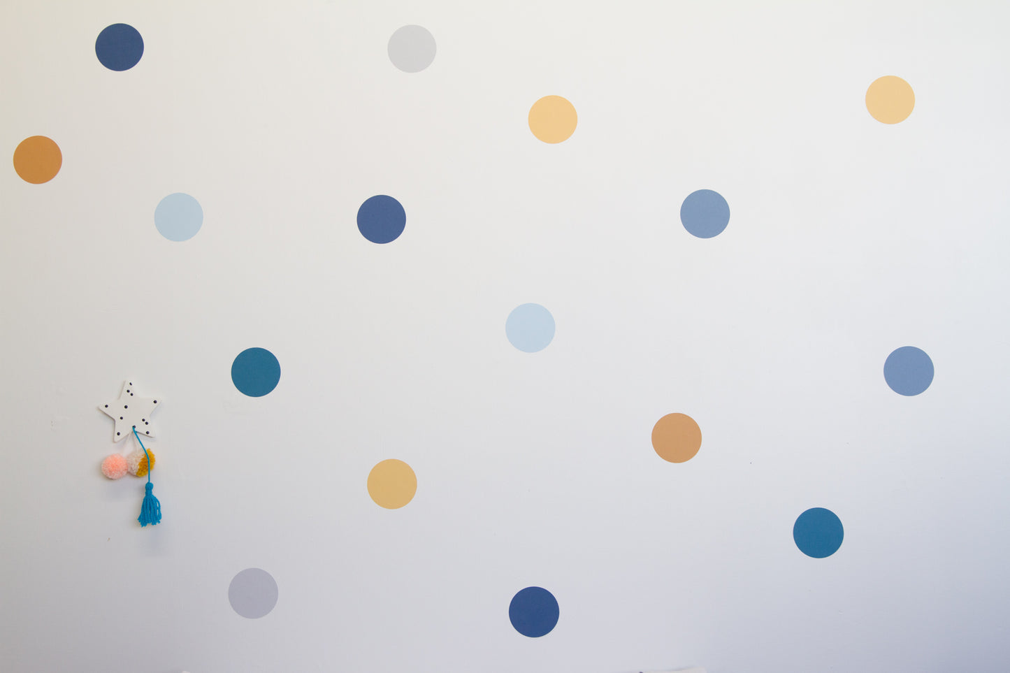 Butterscotch Sunrise - Large Polka Dots
