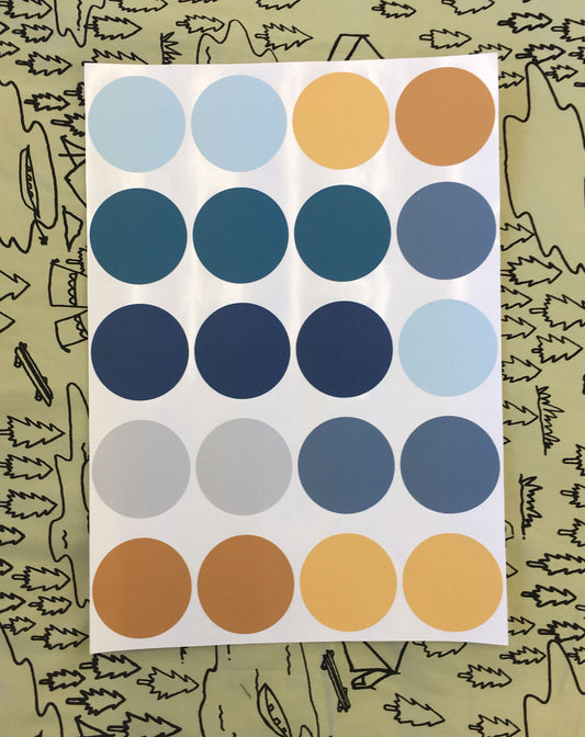 Butterscotch Sunrise - Large Polka Dots