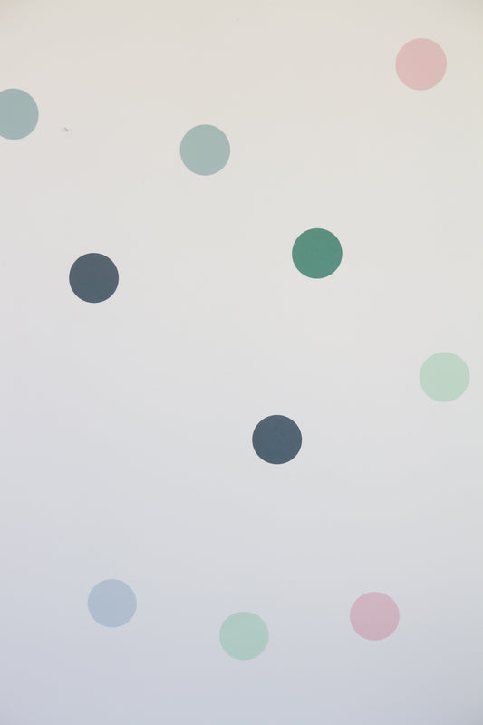 Polka Dots Large - Forest Sunrise