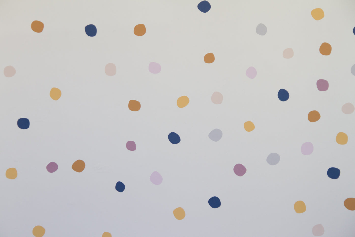Butterscotch Sunset - Hand Painted Polka Dots