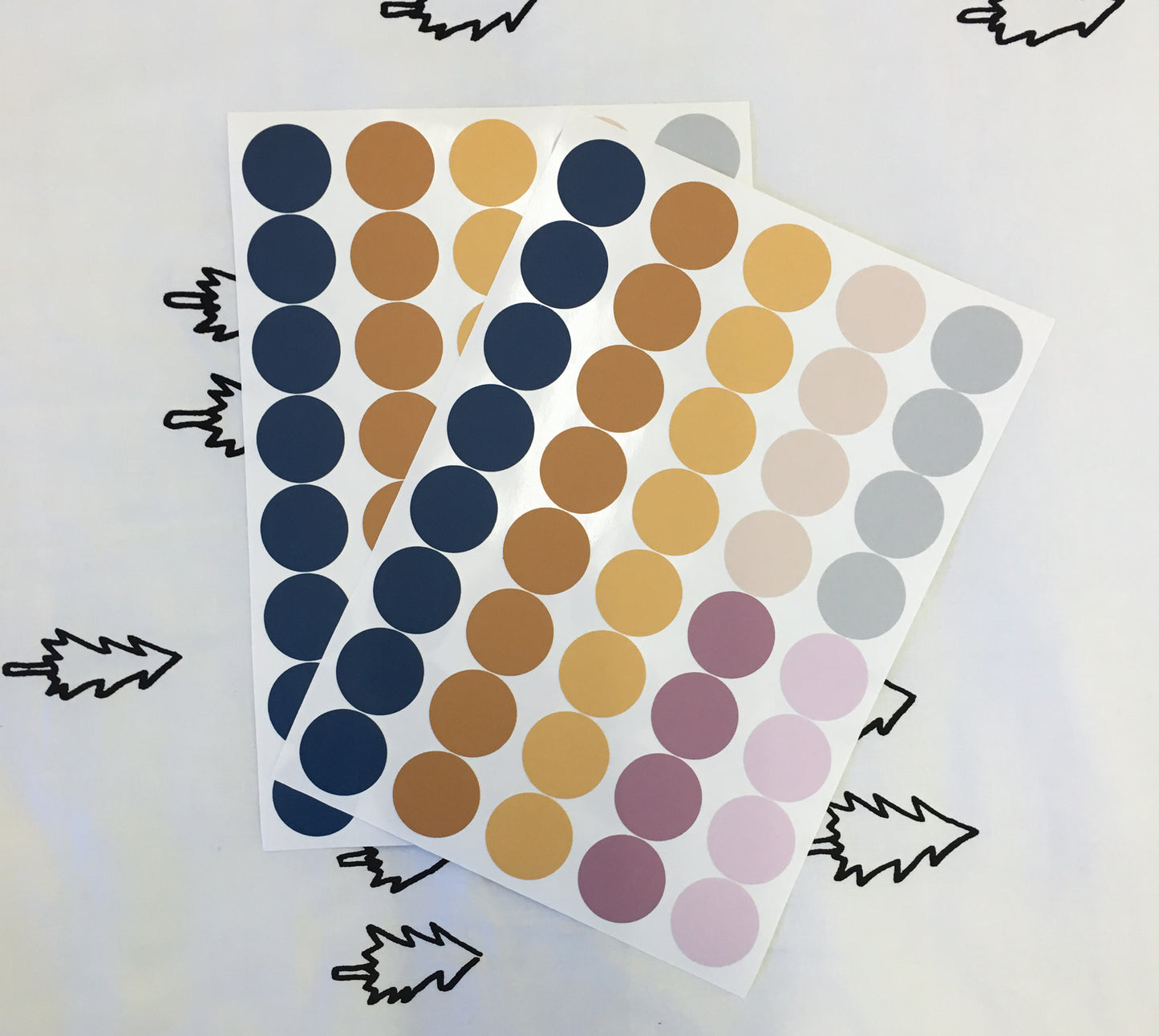 Butterscotch Sunset - Small Polka Dots