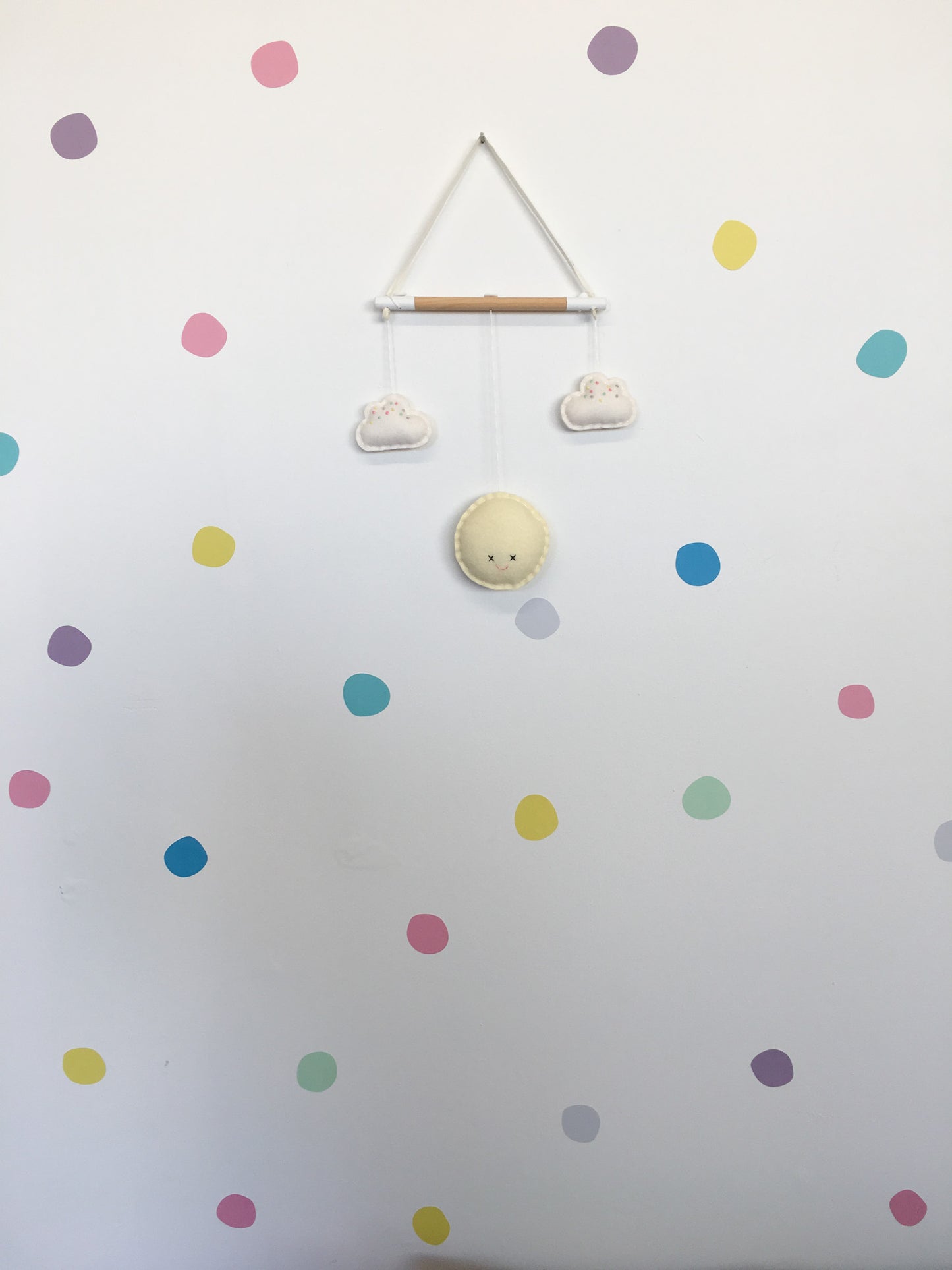 Hand Painted Polka Dots - Lolly Mix colourway