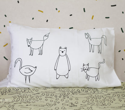Animals Organic Pillowcase