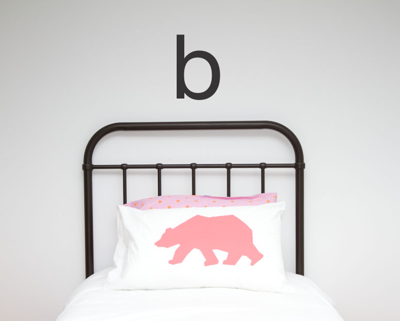 Large Single Letter Wall Stickers