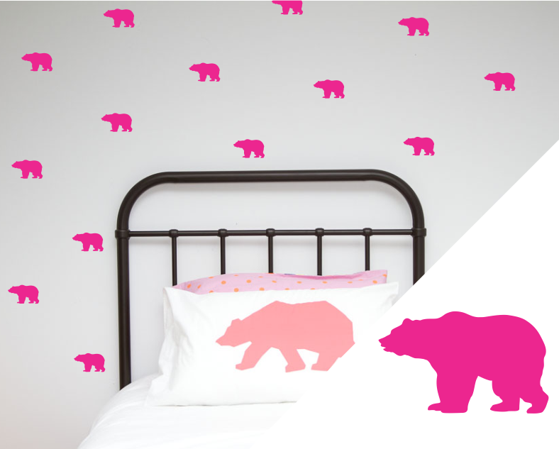 Grizzly Bear Wall Stickers