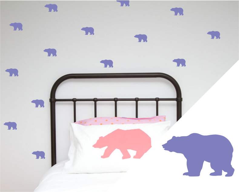 Grizzly Bear Wall Stickers