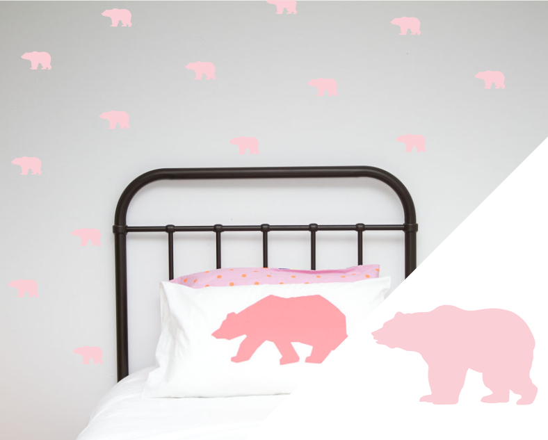 Grizzly Bear Wall Stickers