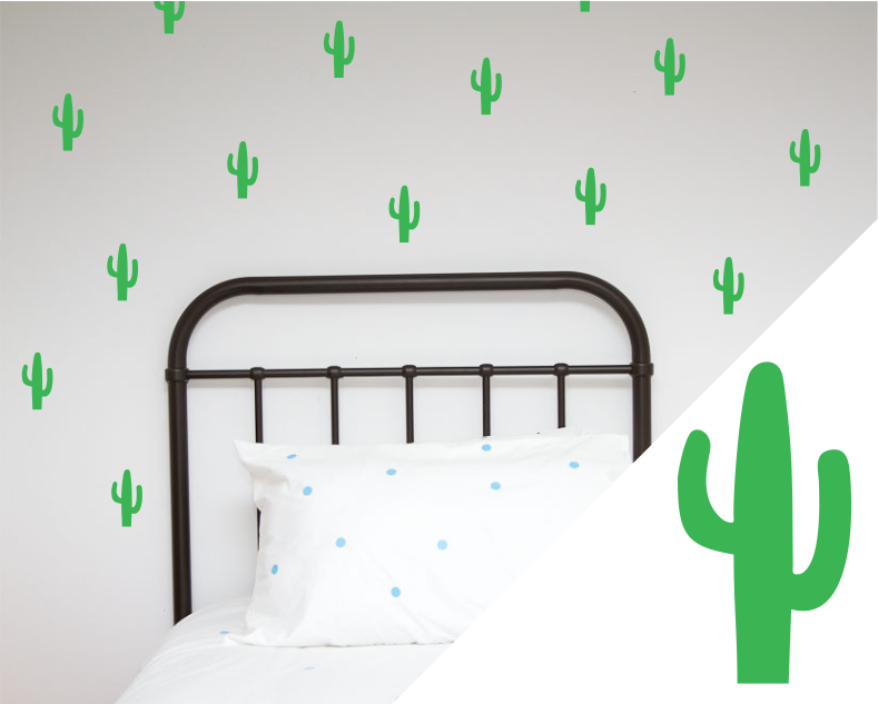 Cacti Wall Stickers - Wall decals - 100 Percent Heart 