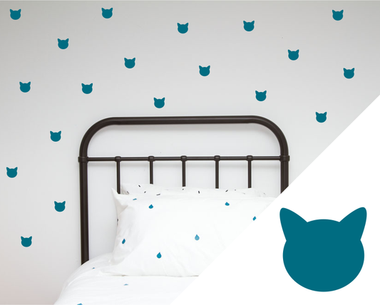 Cats Wall Stickers - Wall decals - 100 Percent Heart