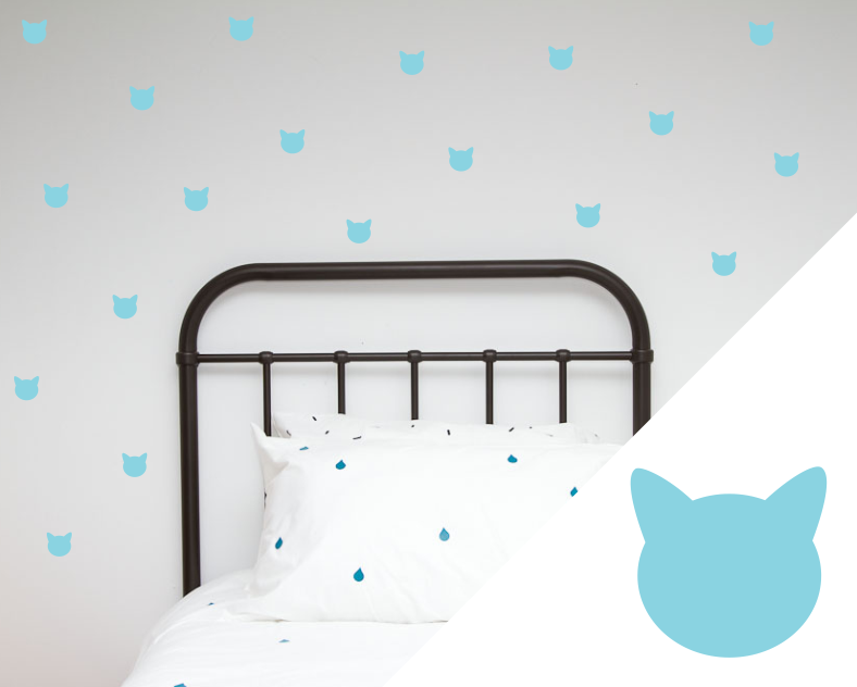 Cats Wall Stickers - Wall decals - 100 Percent Heart