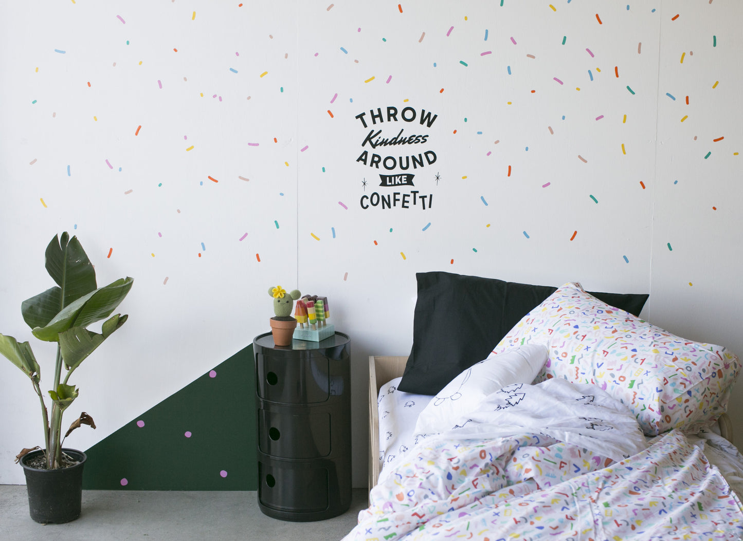 Throw Kindness Quote Wall Decal