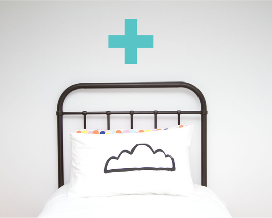 Cross Single Wall Sticker - Wall decals - 100 Percent Heart