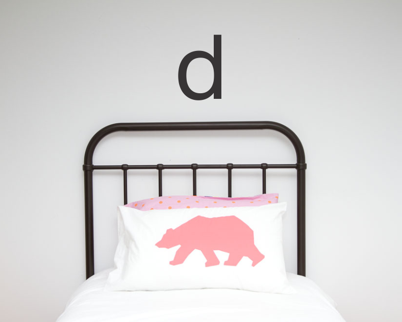 Large Single Letter Wall Stickers