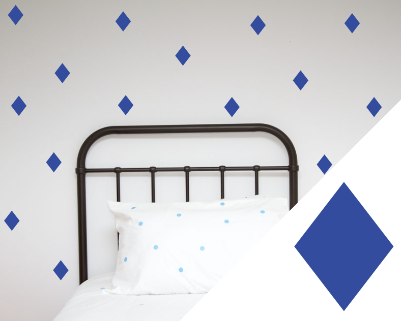 Diamond Wall Art Stickers - Wall decals - 100 Percent Heart