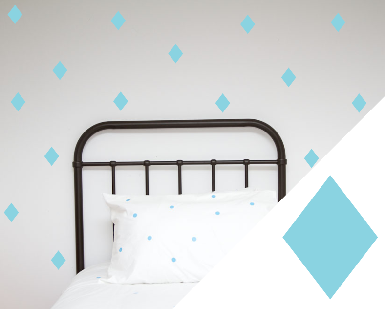 Diamond Wall Art Stickers - Wall decals - 100 Percent Heart