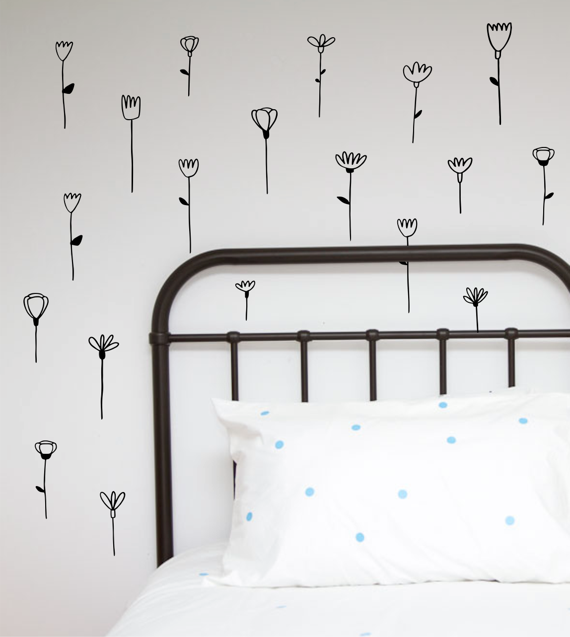 Flower Stems Wall Stickers