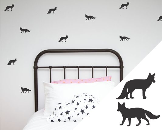 Foxes Wall Stickers - Wall decals - 100 Percent Heart