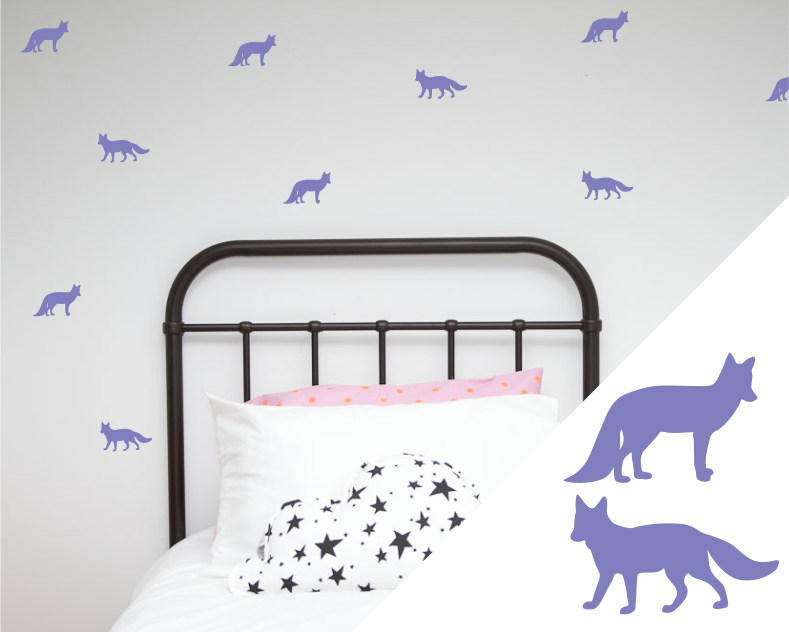 Foxes Wall Stickers - Wall decals - 100 Percent Heart