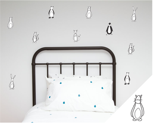 Friendly Fellows Wall Stickers - Wall decals - 100 Percent Heart