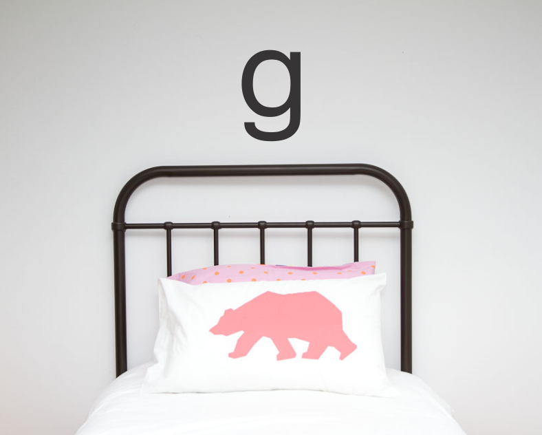 Large Single Letter Wall Stickers