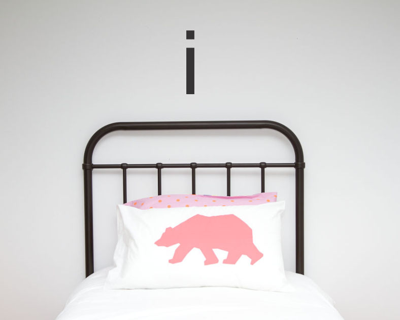 Large Single Letter Wall Stickers