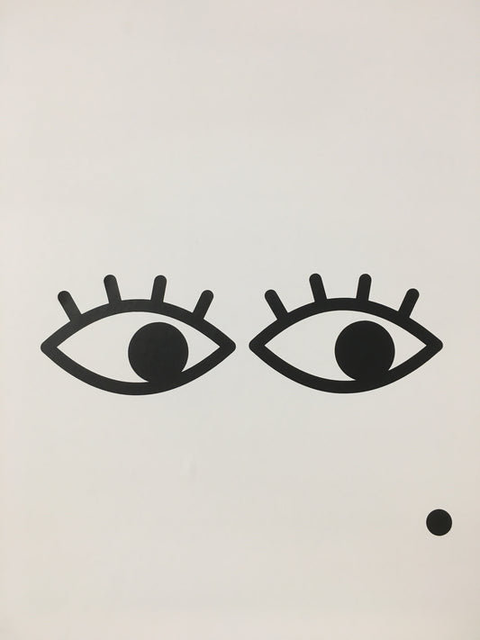 Sleepy Eyes - Awake Eyes - Wall Decals