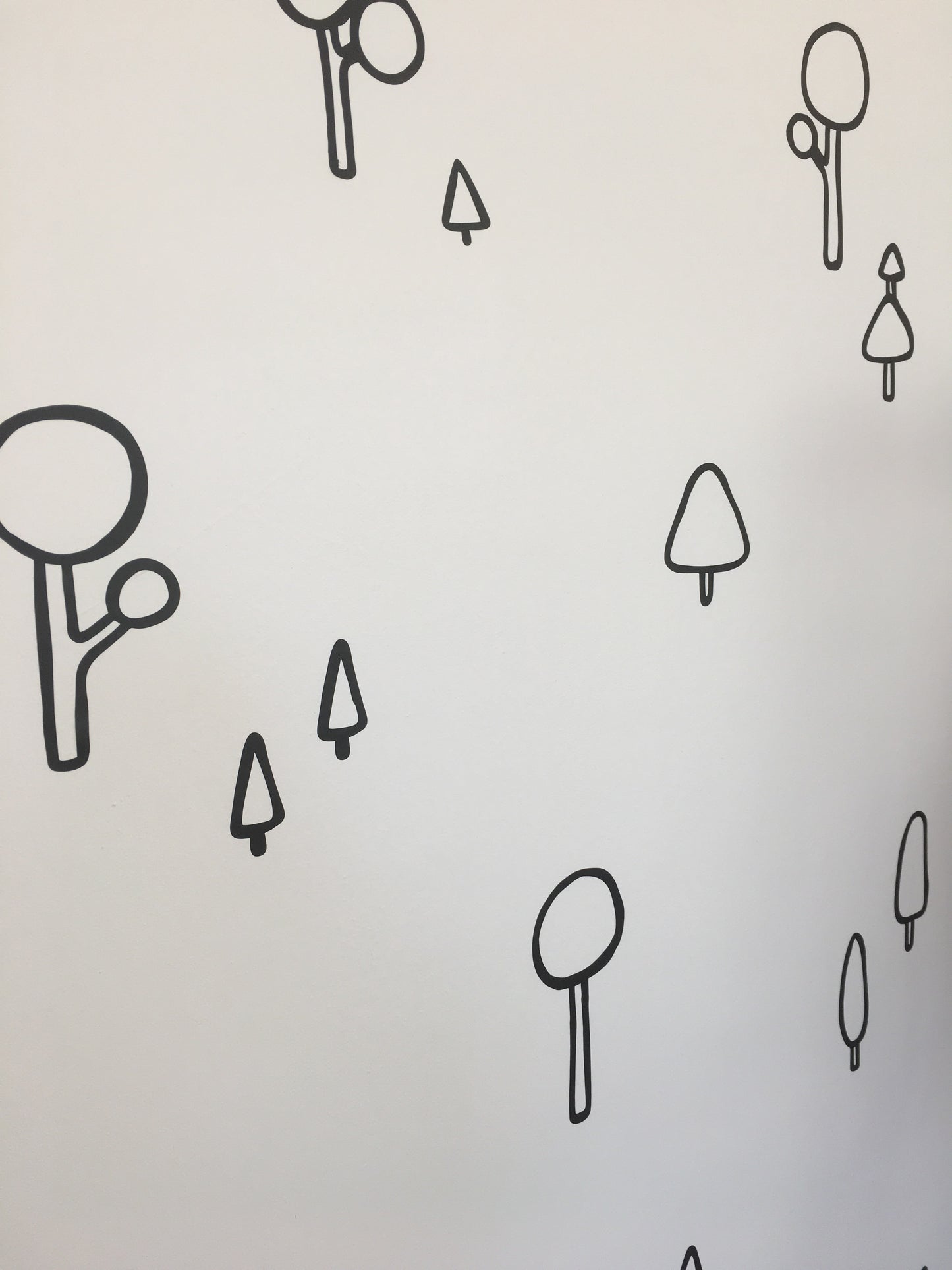 Round Trees Wall Stickers