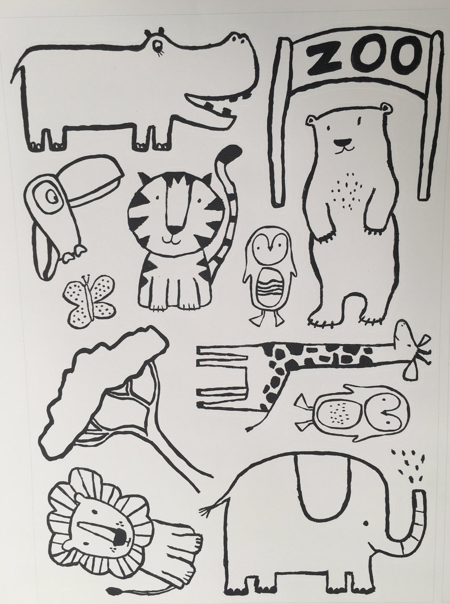 Visit The Zoo Fabric Wall decals