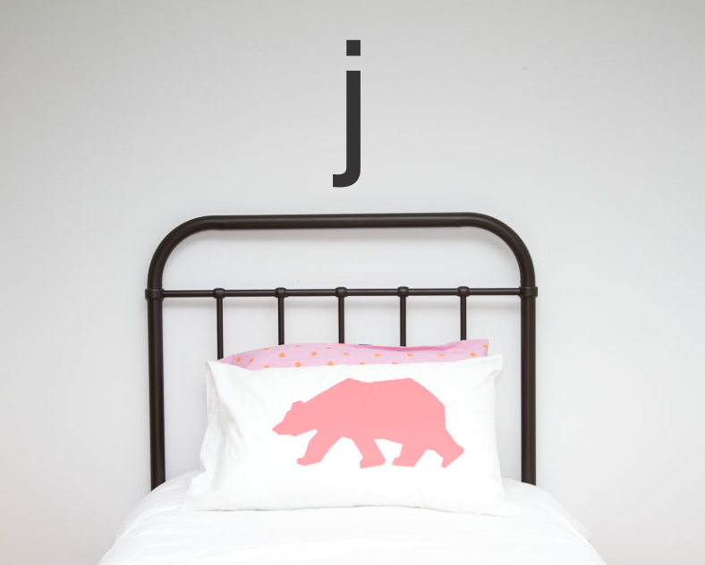Large Single Letter Wall Stickers