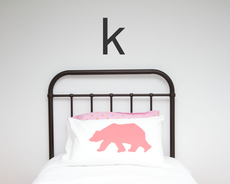 Large Single Letter Wall Stickers