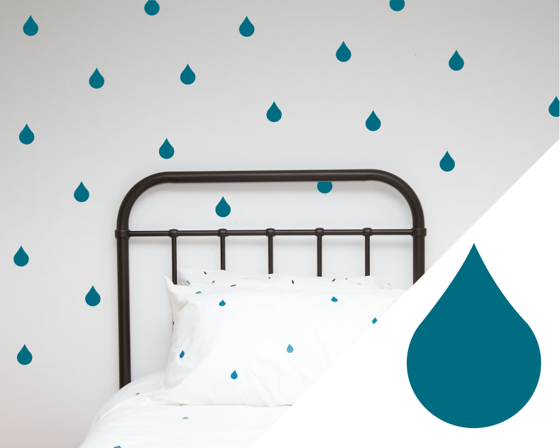 Drip Wall Art stickers - Wall decals - 100 Percent Heart